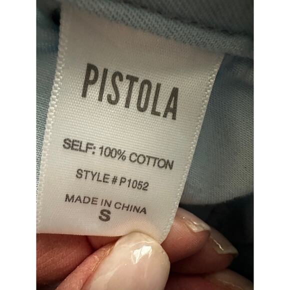 Pistola Baez Chambray Button Down Maxi Skirt Small - Picture 8 of 9